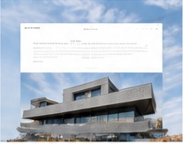 Architecture website mockup