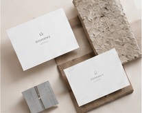 Minimal stationery brand design